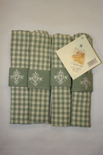 Auberge duckegg gingham napkins